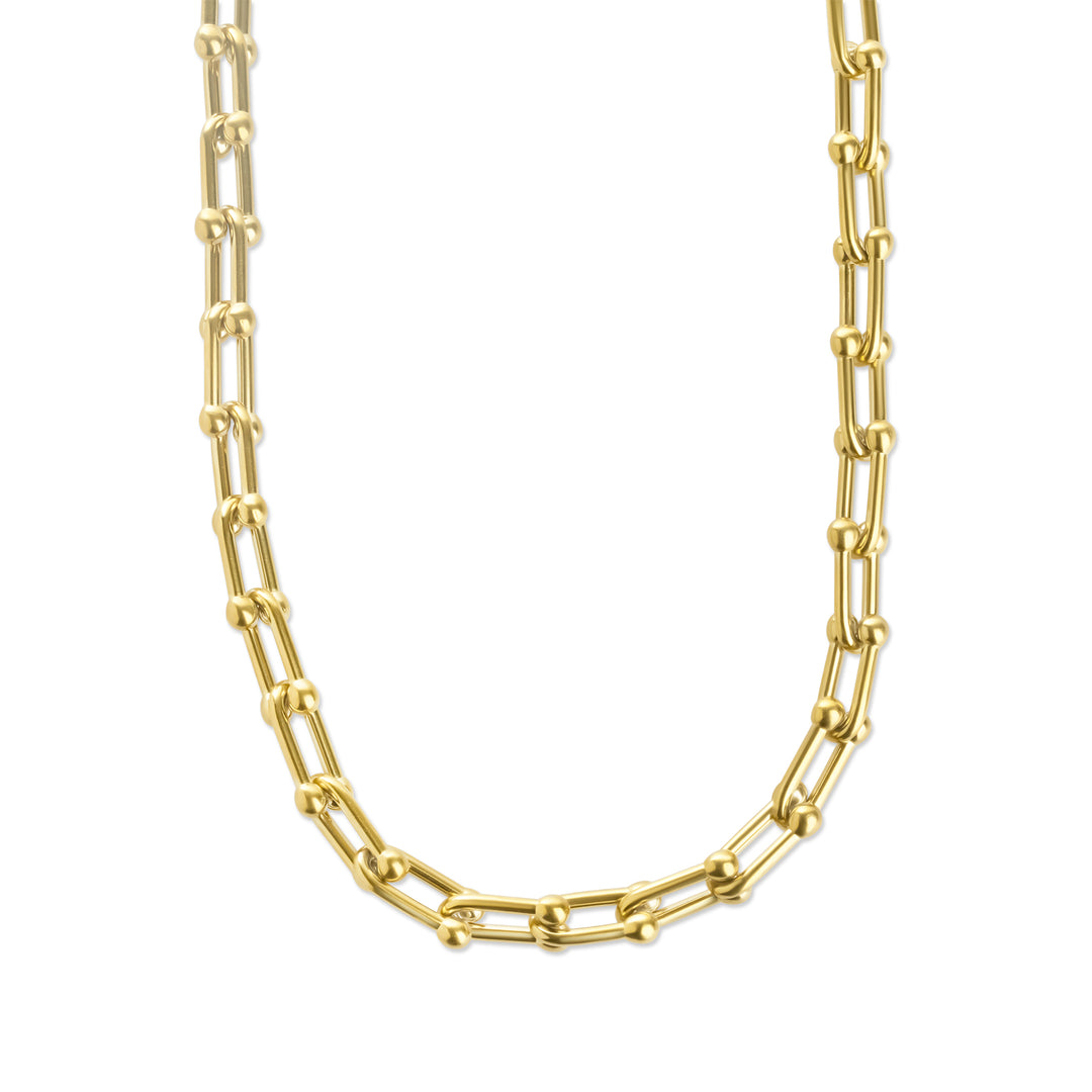 Betty - Paperclip Link Necklace Stainless Steel