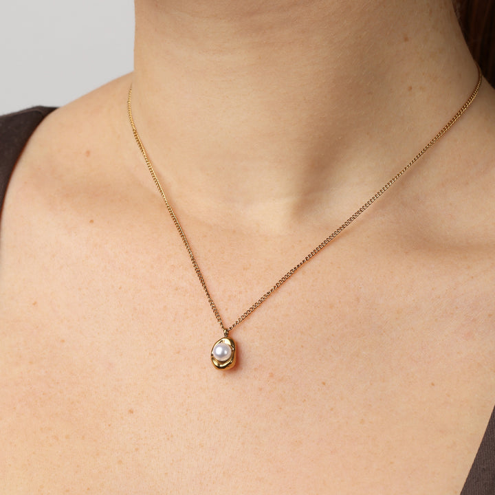 Ilse - Collier de perles en acier inoxydable
