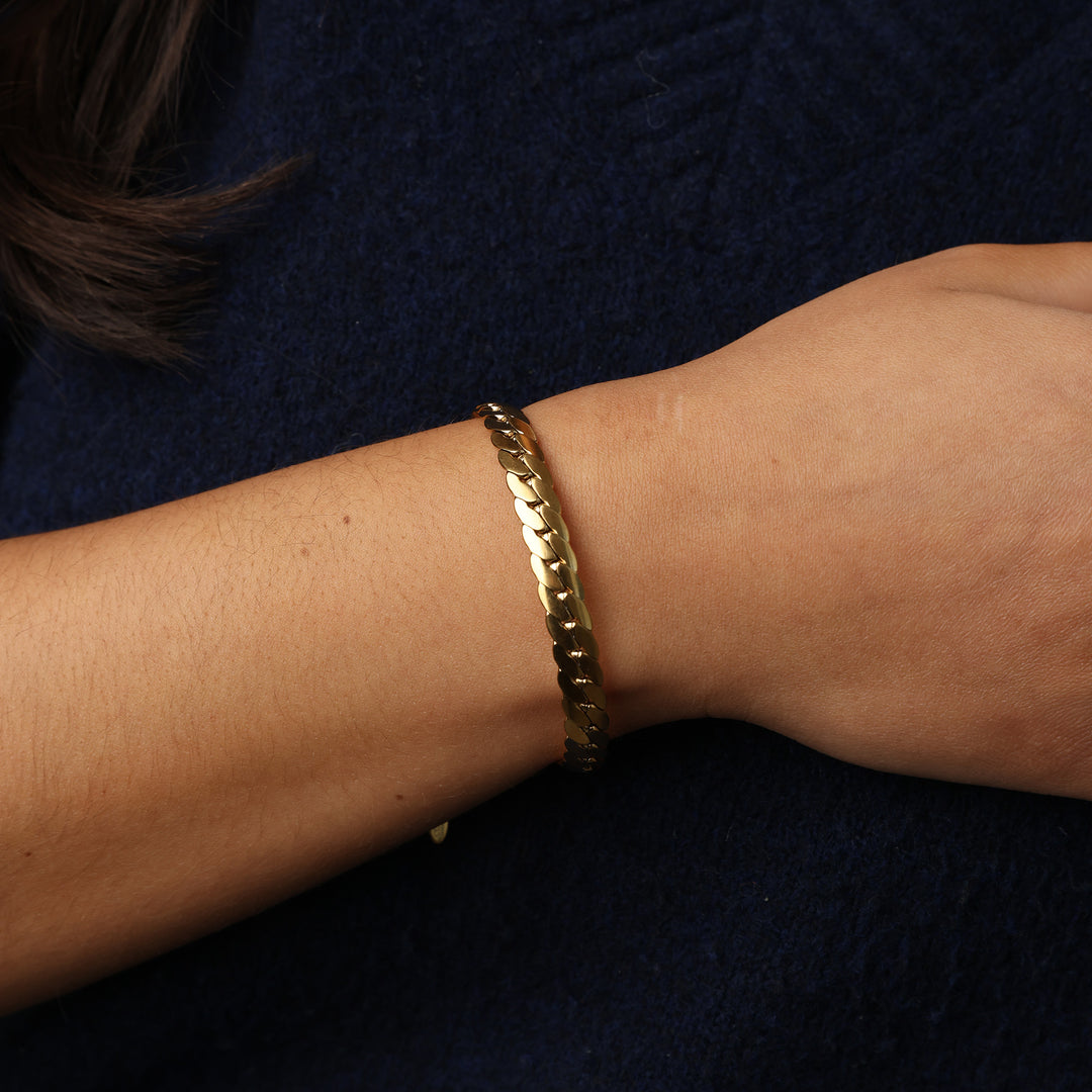 Cornelia - Bracciale a catena in acciaio inox