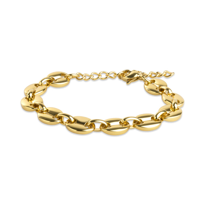 Amie - Bracciale a catena a maglie in acciaio inox