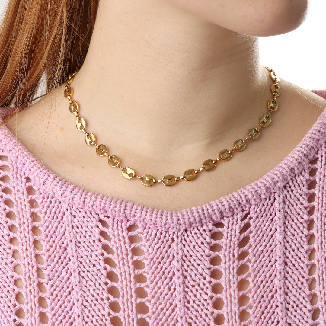 Amie - Halskette mit Gliederkette aus Edelstahl