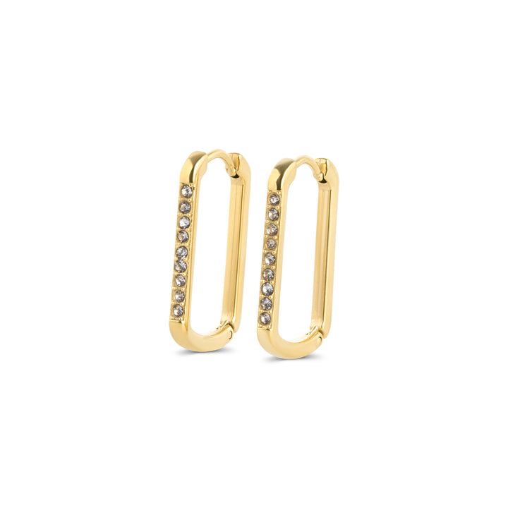 Celeste - Kristall-Creolen Edelstahl