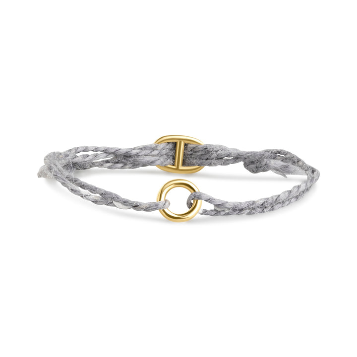 Alex - Braccialetto in corda acciaio inox