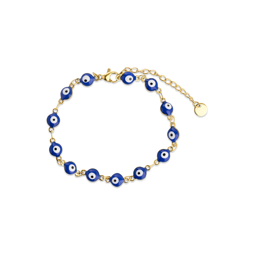 Uma - Bracelet Œil Mauvais en Acier Inoxydable
