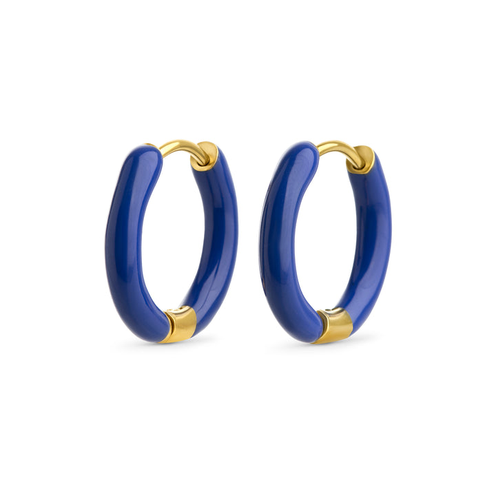 Kaja - Orecchini a cerchio Huggie 17mm Acciaio inossidabile