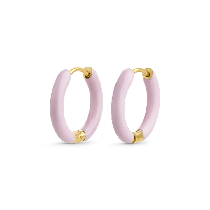 Kaja - Orecchini a cerchio Huggie 17mm Acciaio inossidabile