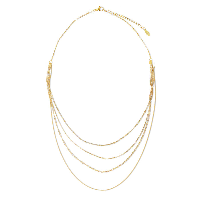 Abida - Collana Multi Catena in Acciaio Inossidabile