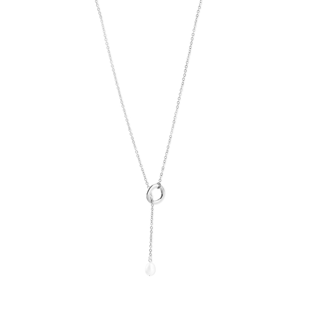 Boel - Lariat-Perlenkette aus Edelstahl