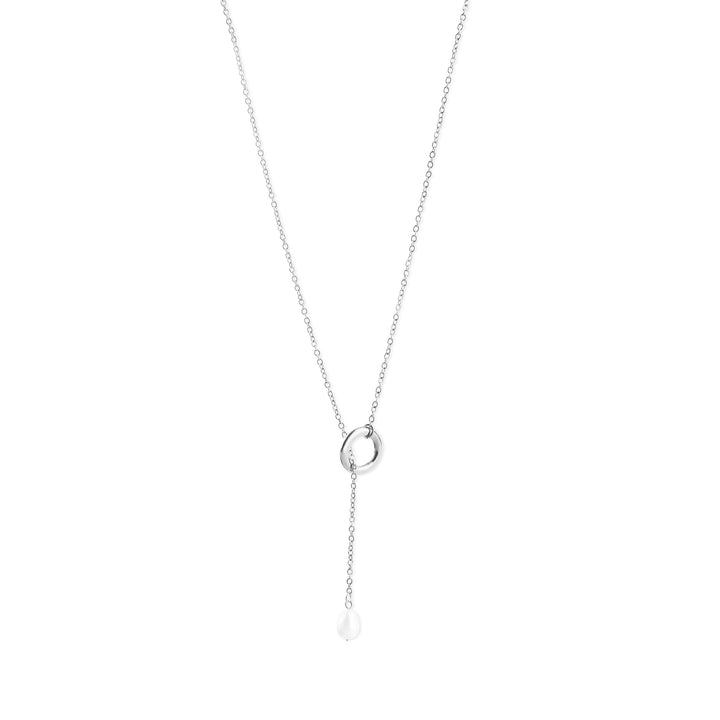 Boel - Lariat-Perlenkette aus Edelstahl
