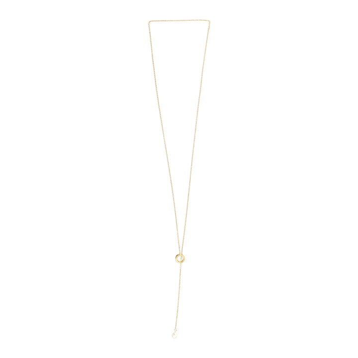 Boel - Lariat-Perlenkette aus Edelstahl