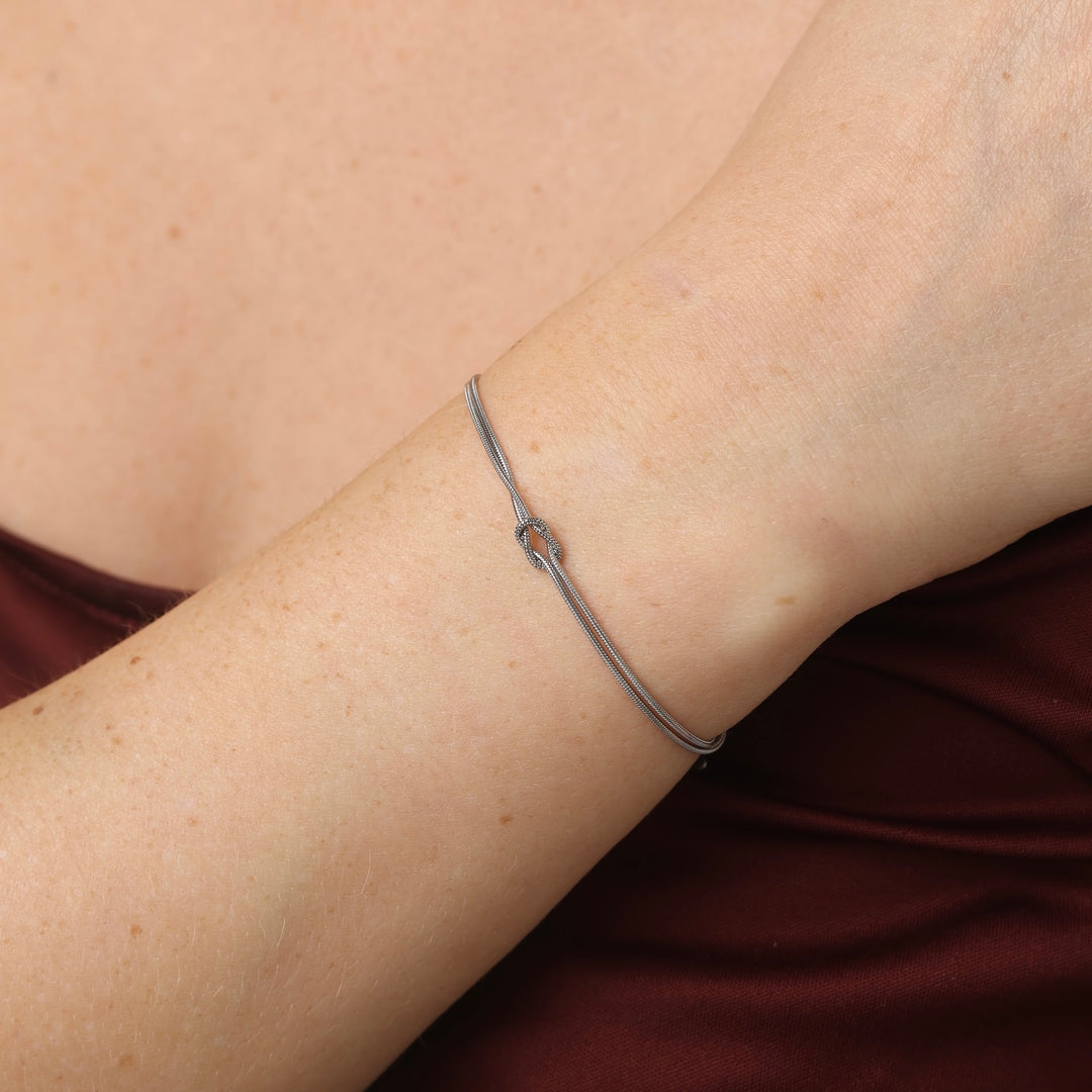 Mio - Bracciale a Catena Nodo in Acciaio Inossidabile