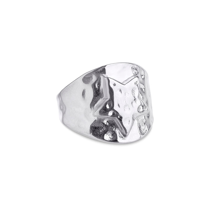Yrsa - Bague Étoile en Acier Inoxydable