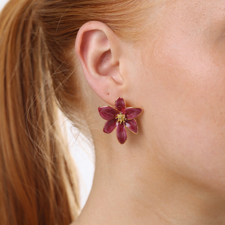 Vivianne - Boucles d'oreilles clous fleur