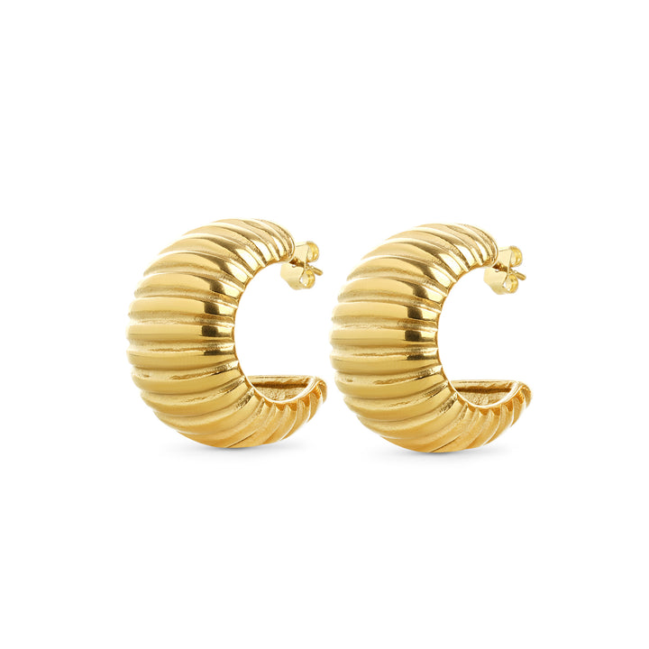 Alima - Chunky Ohrstecker aus Edelstahl