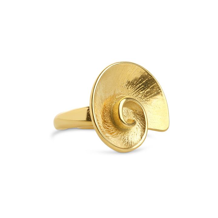 Marla - Muschelring aus Edelstahl