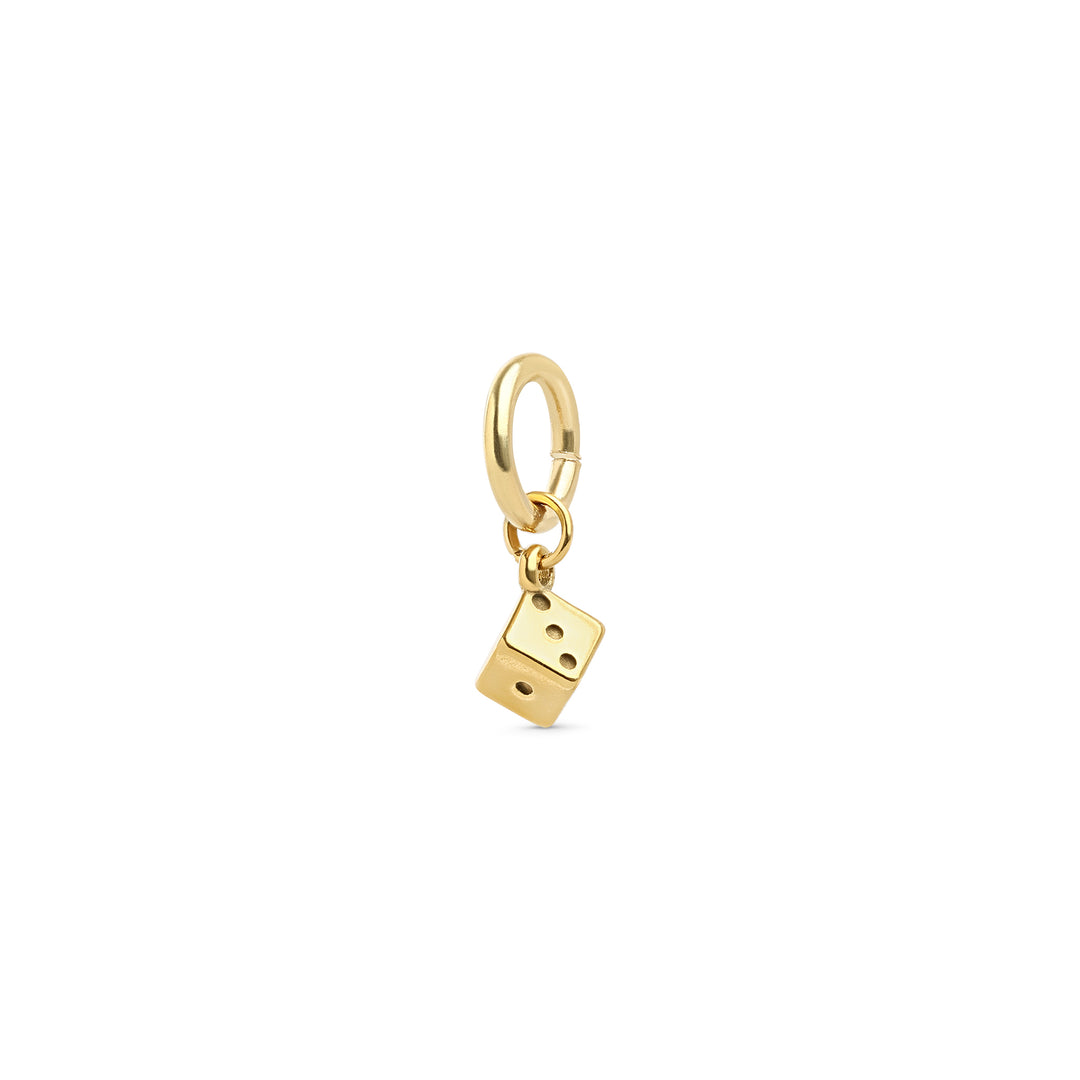 Lainey - Charm dé en acier inoxydable
