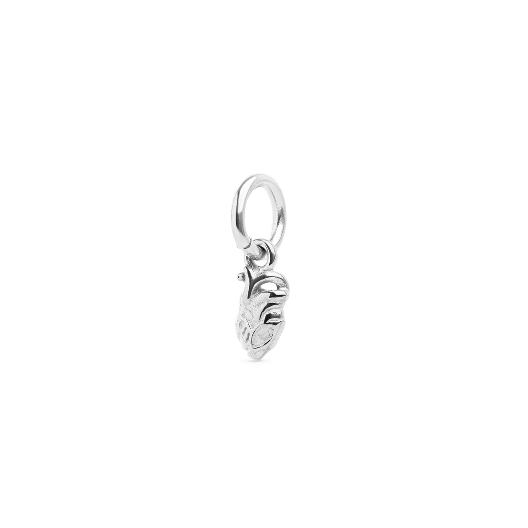 Zeo - Pendentif Cœur Anatomique en Acier Inoxydable