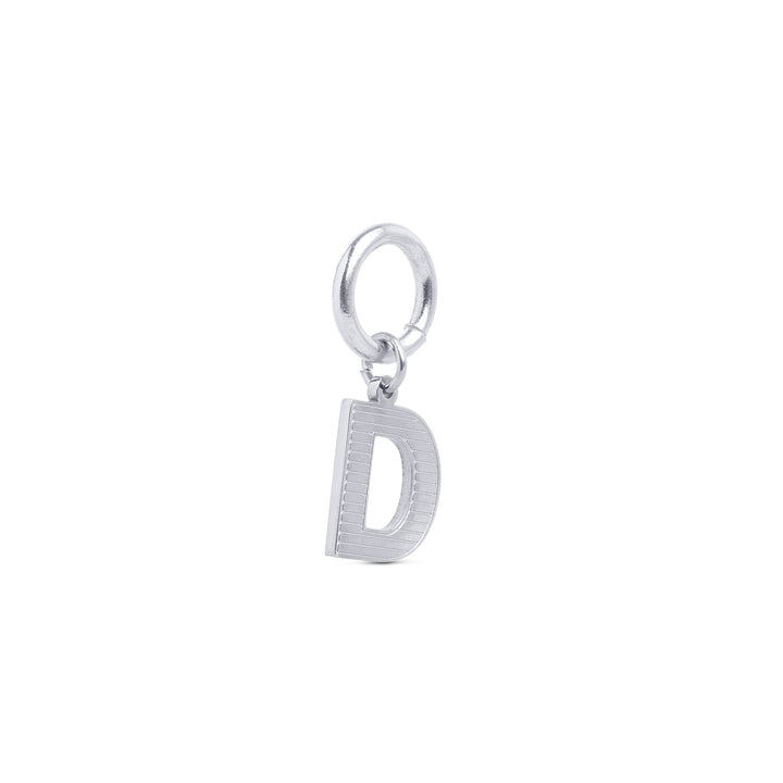 Sanya - Charm Initial en Acier Inoxydable Argenté