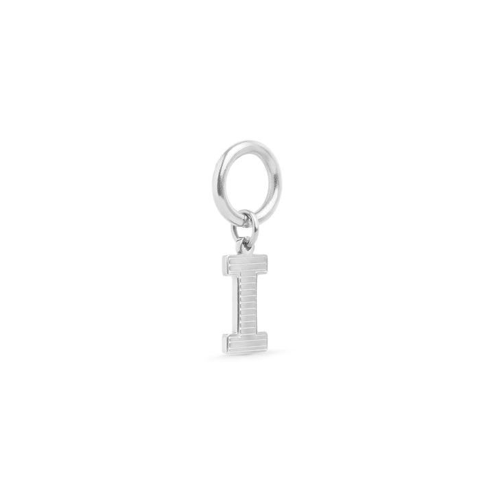 Sanya - Charm Initial en Acier Inoxydable Argenté