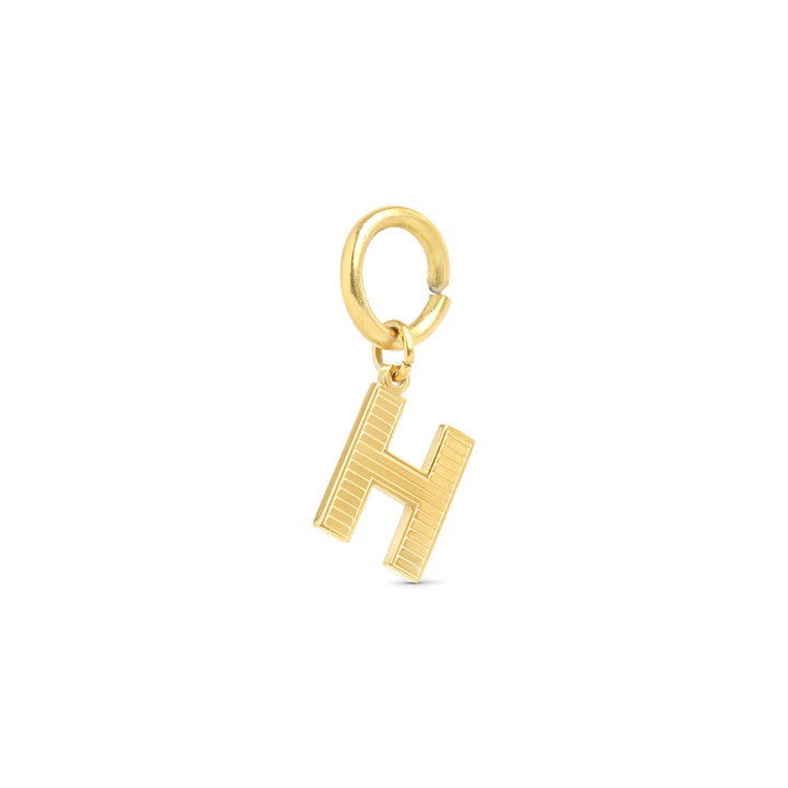 Sanya - Charm Initial en Acier Inoxydable Doré