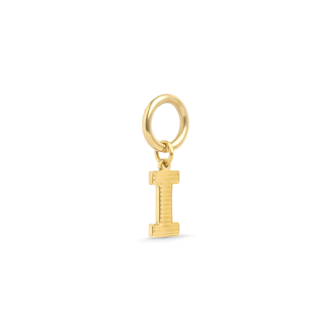 Sanya - Charm Initial en Acier Inoxydable Doré