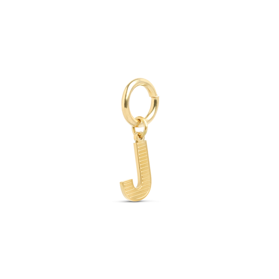 Sanya - Charm Initial en Acier Inoxydable Doré