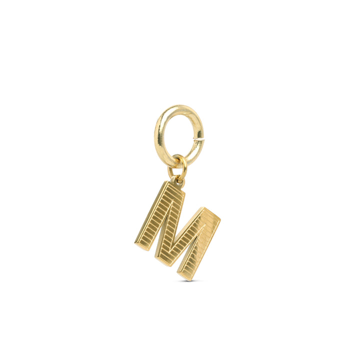 Sanya - Charm Initial en Acier Inoxydable Doré