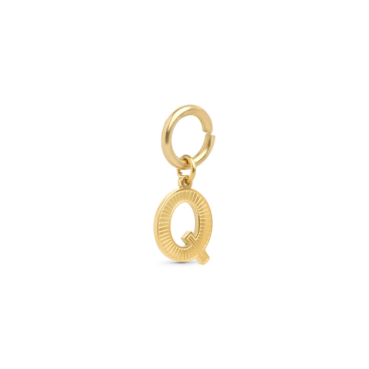 Sanya - Charm Initial en Acier Inoxydable Doré