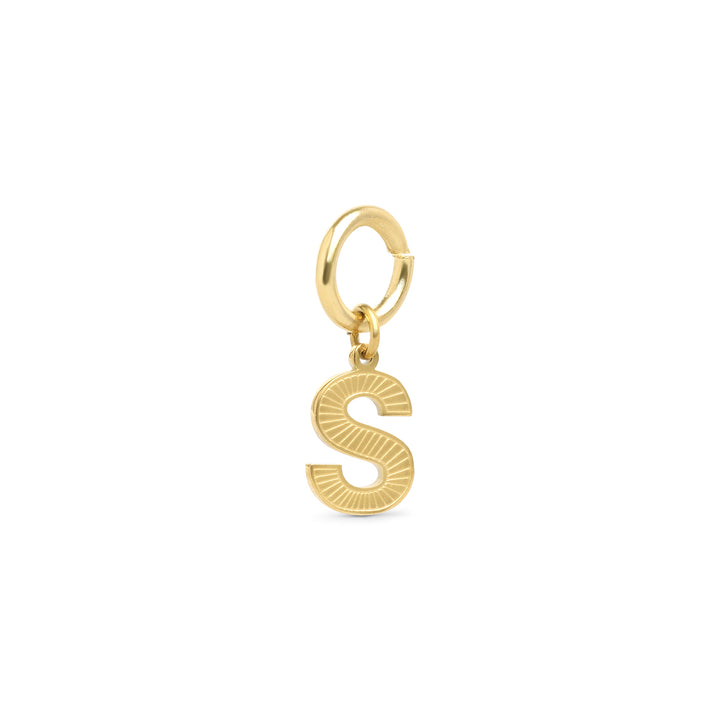 Sanya - Charm Initial en Acier Inoxydable Doré