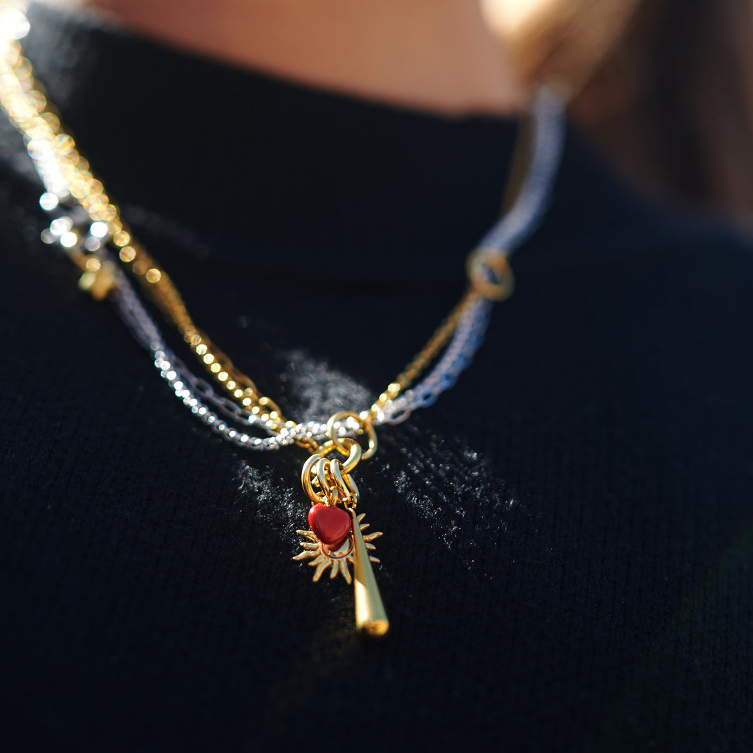 Lill - Charm Cœur en Acier Inoxydable