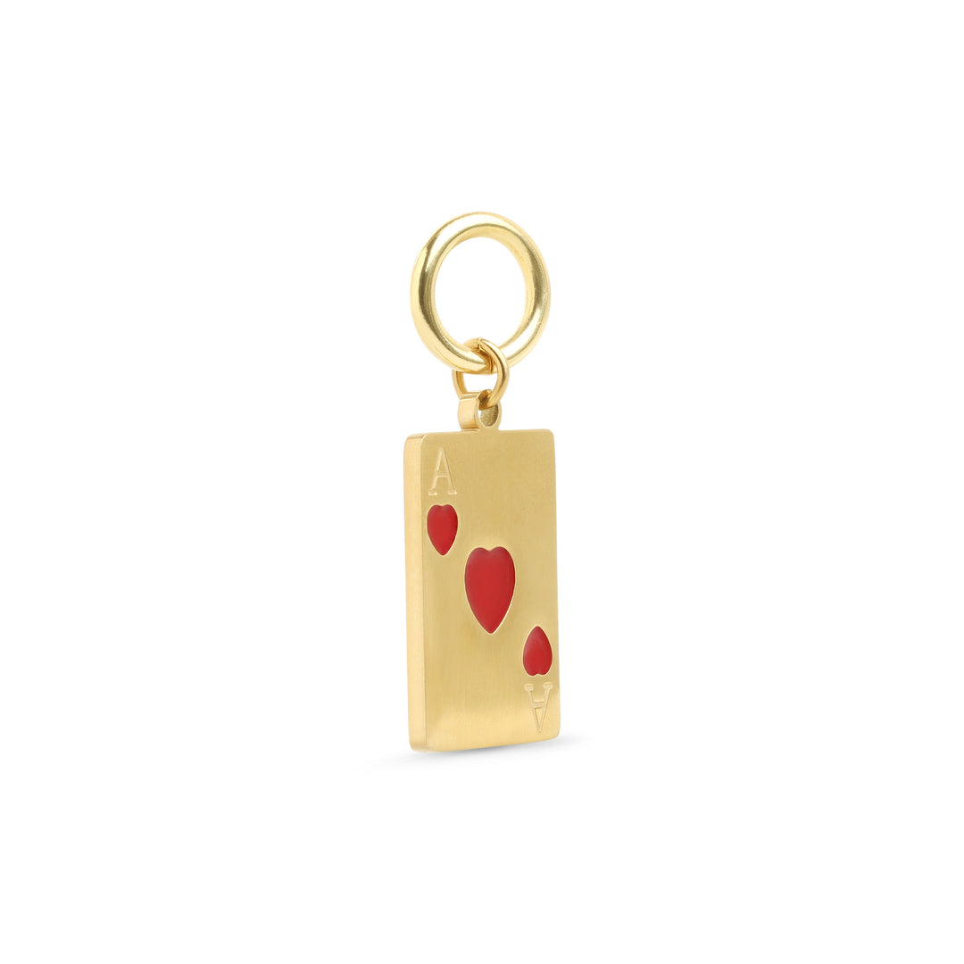 Etta - Pendentif As de Cœur en acier inoxydable