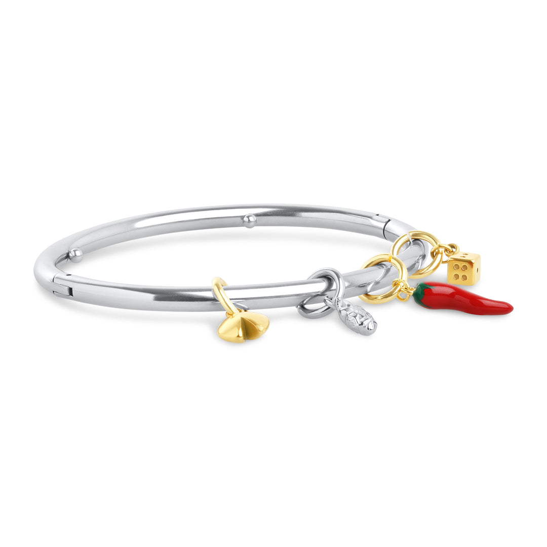 Peg - Bracelet jonc élégant en acier inoxydable