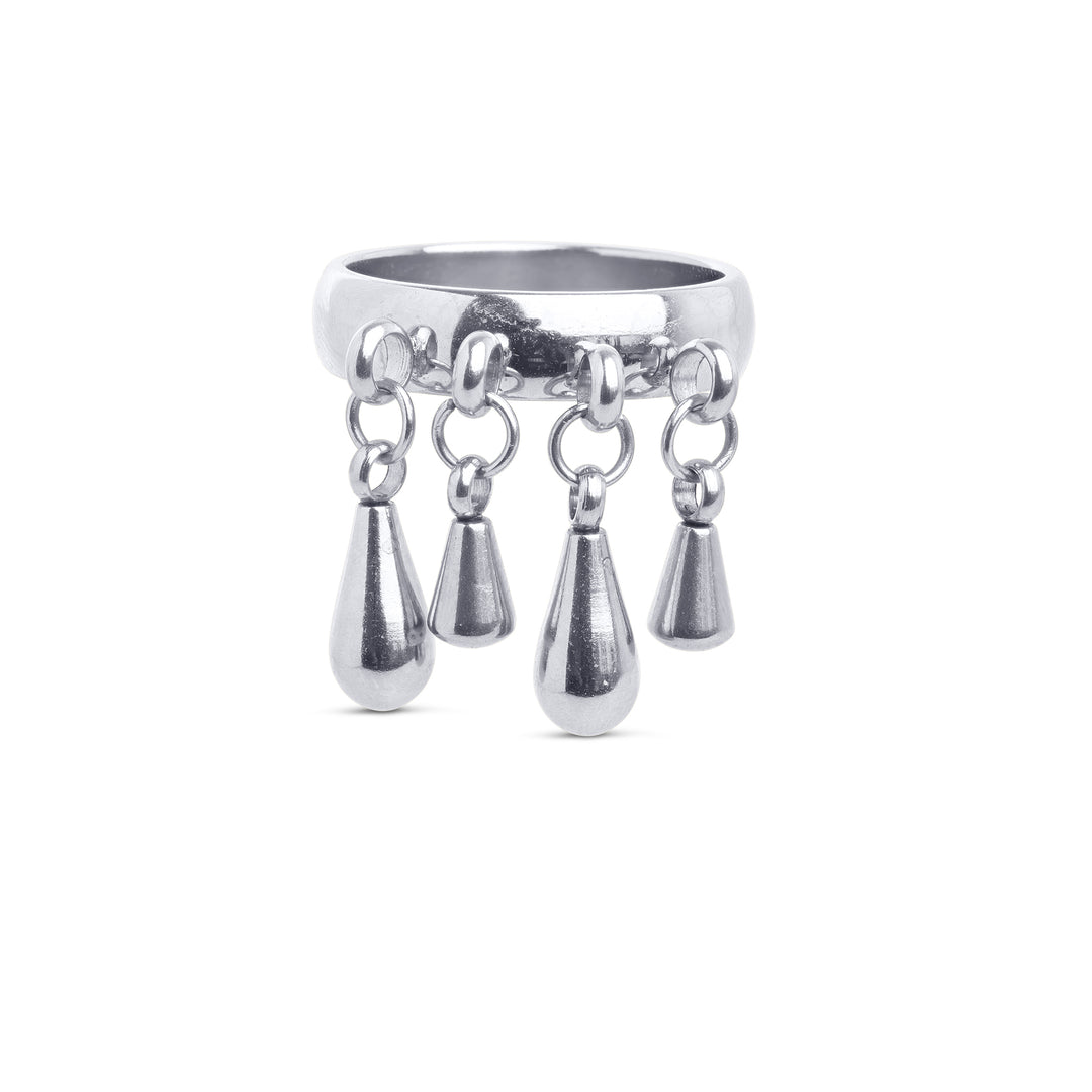 Bliss - Bague Goutte en Acier Inoxydable