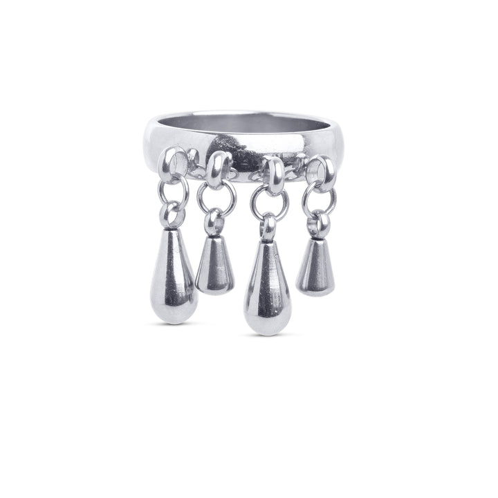Bliss - Bague Goutte en Acier Inoxydable