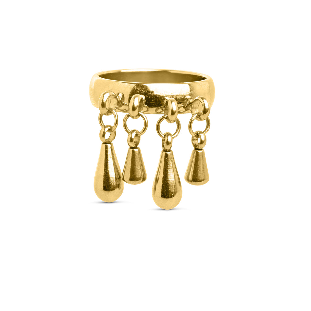Bliss - Bague Goutte en Acier Inoxydable