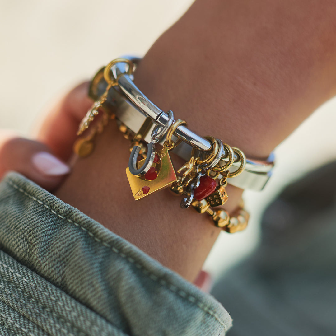 June - Bracelet ceinture jonc en acier inoxydable
