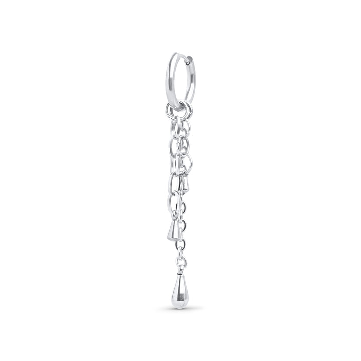 Kate - Boucles d'oreilles créoles en acier inoxydable