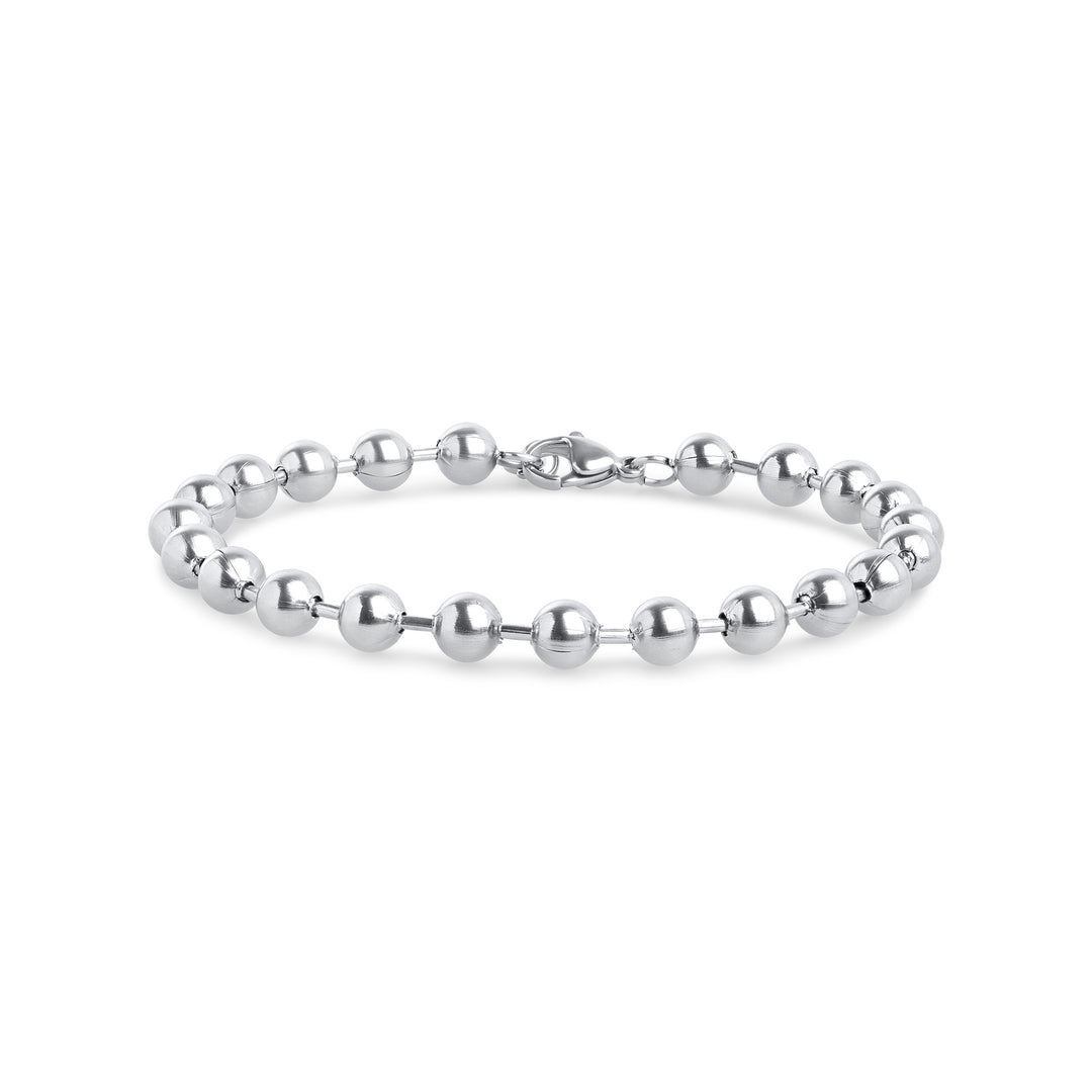 Billie - Bracelet à perles métalliques en acier inoxydable