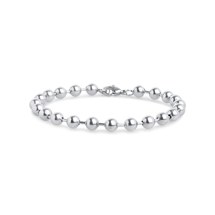 Billie - Bracelet à perles métalliques en acier inoxydable