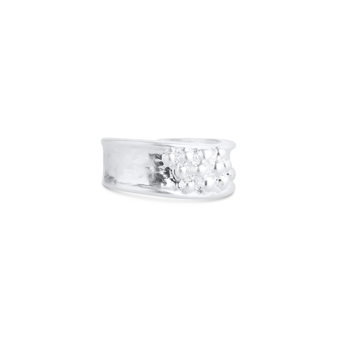 Iben – statement ring in stainless steel, silver | Timi of Sweden