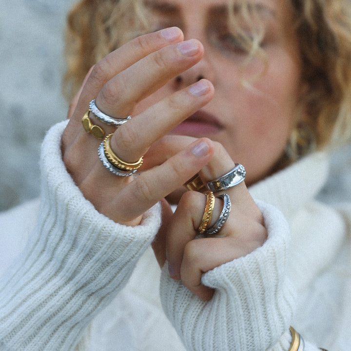 Iben – Statement Ring in Stainless Steel | Timi of Sweden