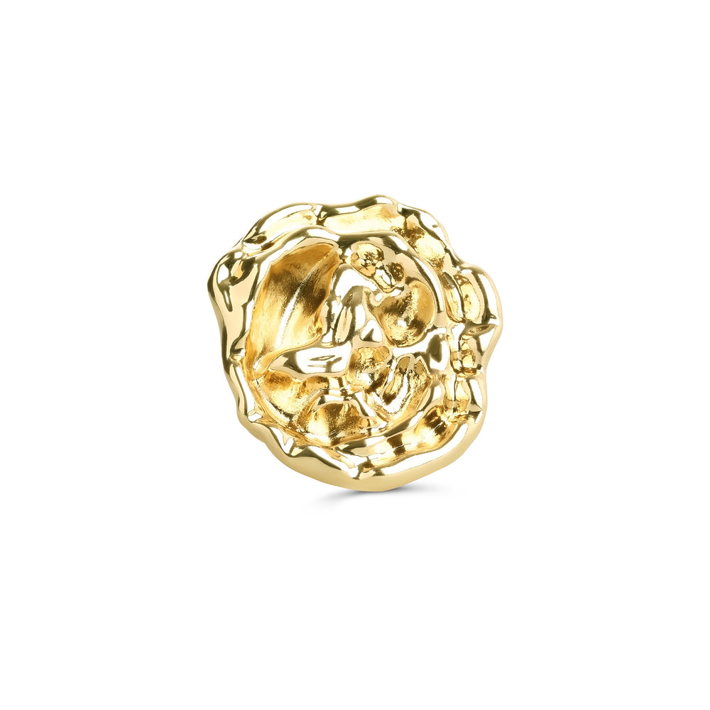 Tallulah – statement ring in stainless steel, gold | Timi of Sweden