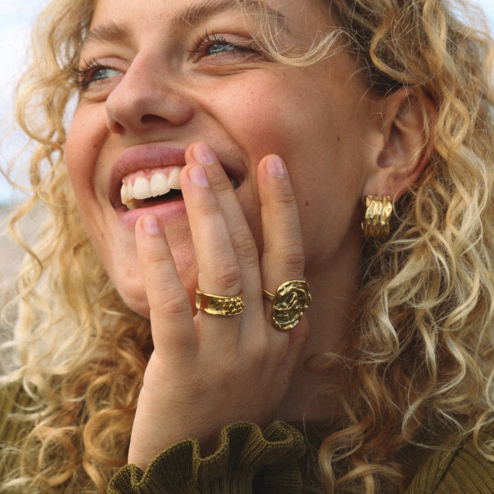 Magela – Organic Earrings in Stainless Steel | Timi of Sweden