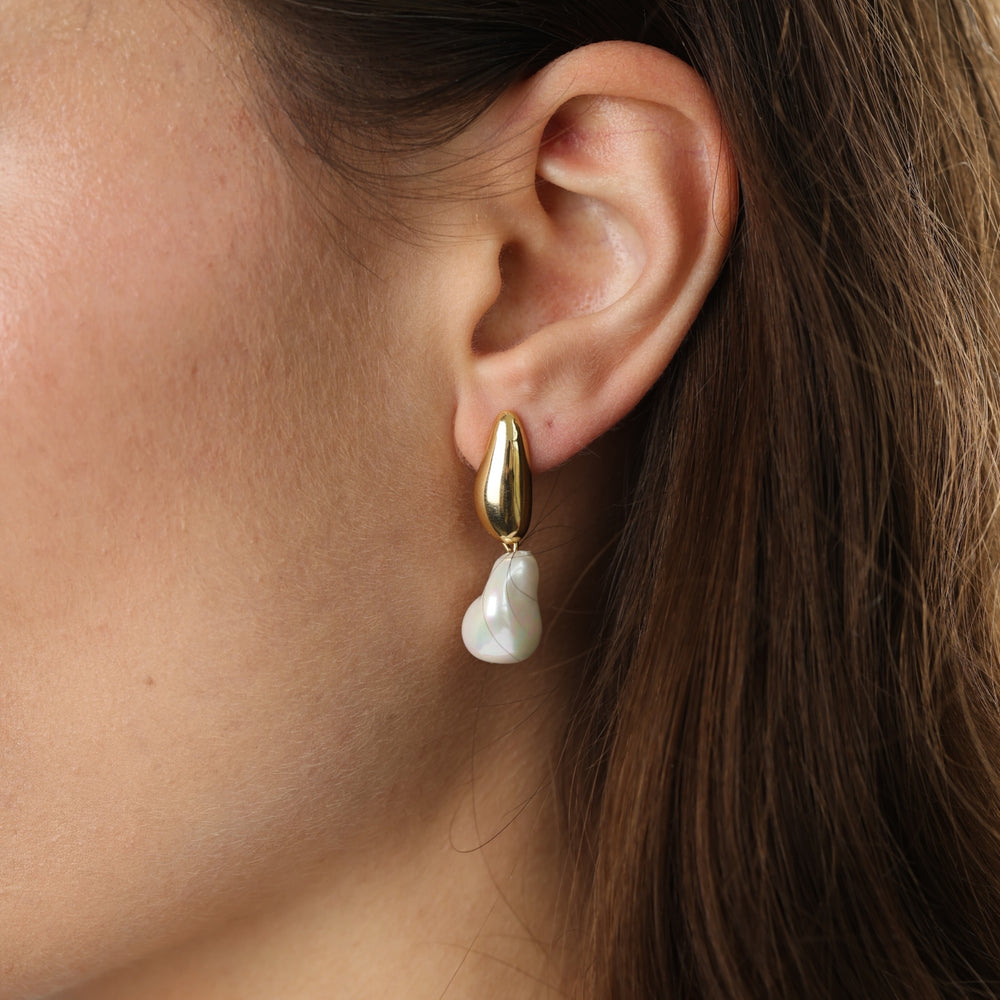 Joy – elegante Ohrstecker aus Edelstahl, Gold | Timi of Sweden