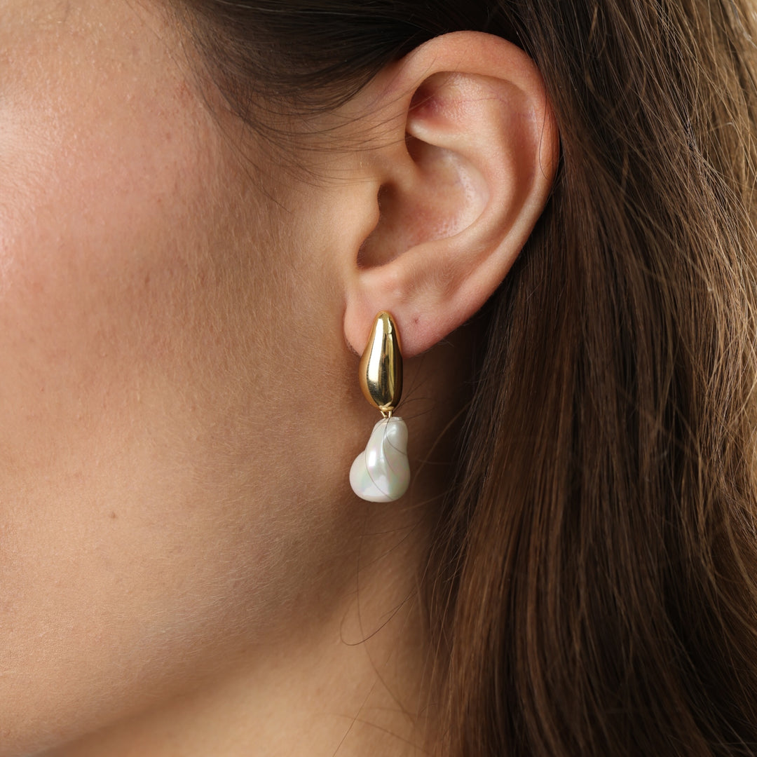 Joy – elegante Ohrstecker aus Edelstahl, Gold | Timi of Sweden