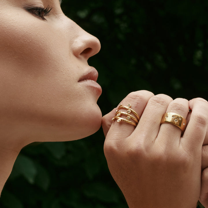 Bahi - Crystal Statement-Ring