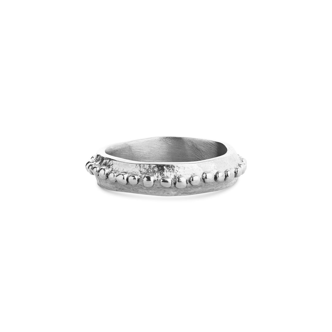 Alessia – bubble ring in stainless steel, silver | Timi of Sweden