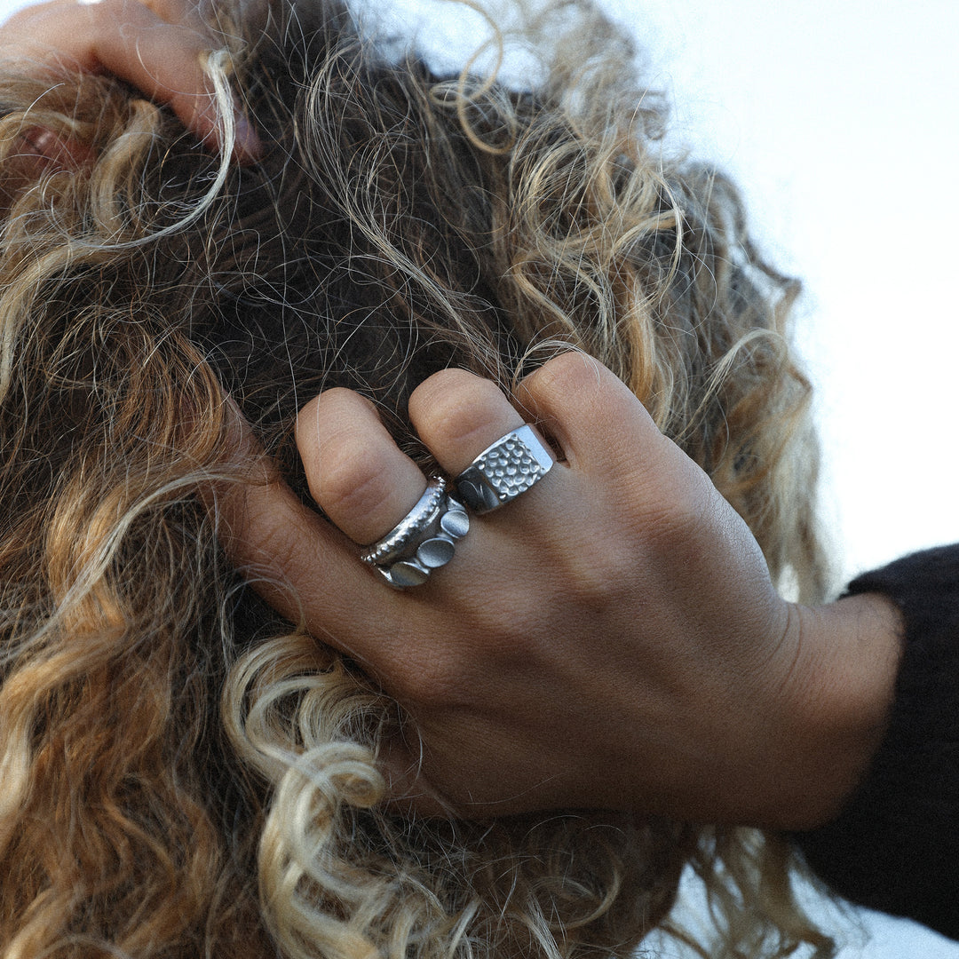 Alessia - Bubble Ring Stainless Steel
