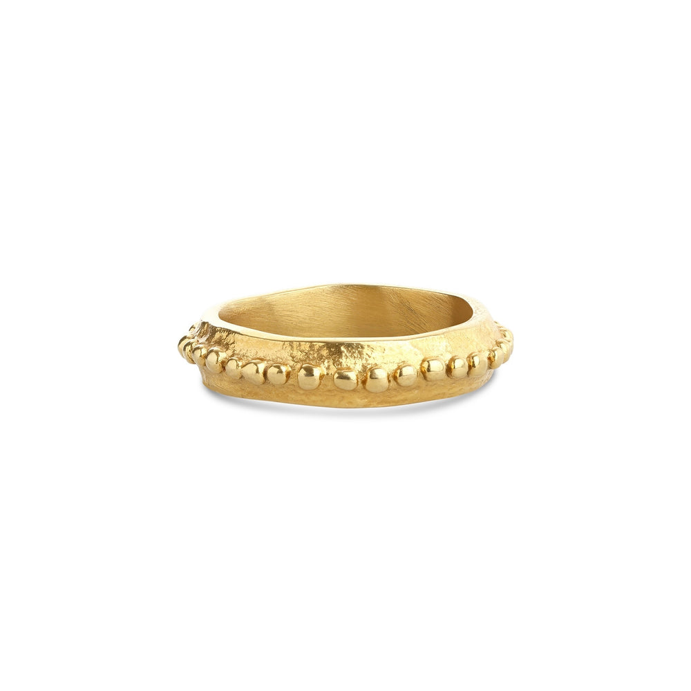 Alessia – bubble ring in stainless steel, gold | Timi of Sweden