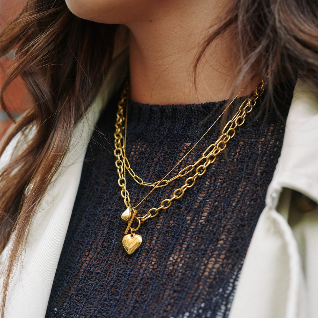 Eira – Gliederkette aus Edelstahl, Gold | Timi of Sweden